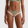 Charmeuse briefs with floral print