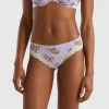 Charmeuse briefs with floral print