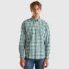 Check button-down shirt