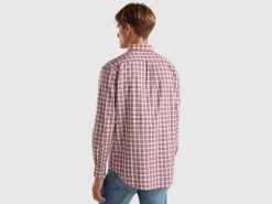 Check button-down shirt