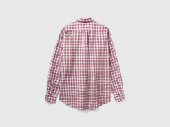 Check button-down shirt