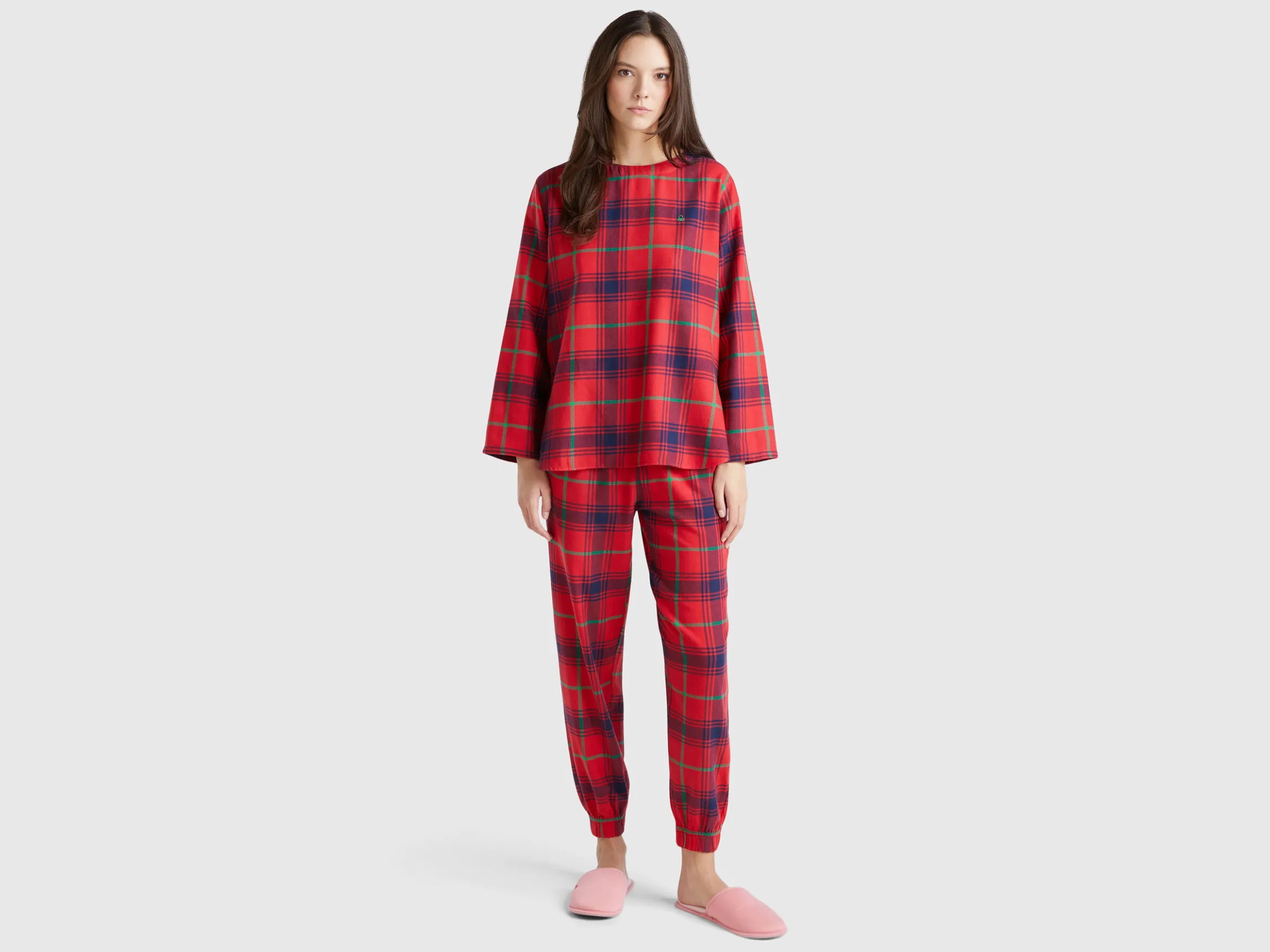 Check flannel top