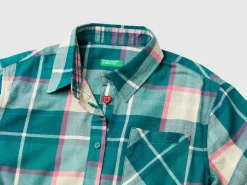 Check shirt dress