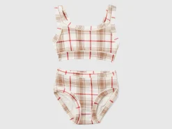Check top and briefs set