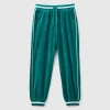 Chenille trousers with drawstring