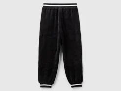Chenille trousers with drawstring
