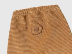Chenille trousers with embroidery