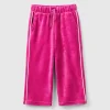 Chenille trousers with logo