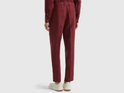 Chinos in pure linen