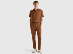 Chinos in pure linen