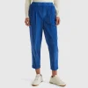 Chinos in velvet with stretch waist