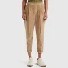 Chinos in velvet with stretch waist