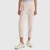 Chinos in velvet with stretch waist