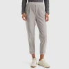 Chinos in velvet with stretch waist