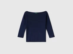 100% cotton boat neck sweater
