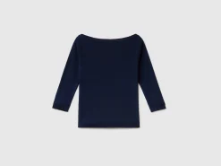 100% cotton boat neck sweater