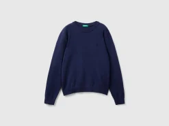 100% cotton crew neck sweater