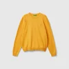 100% cotton crew neck sweater