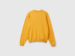100% cotton crew neck sweater