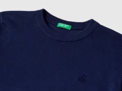 100% cotton crew neck sweater