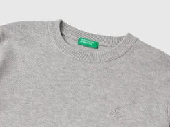 100% cotton crew neck sweater