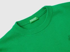 100% cotton crew neck sweater