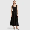 Cotton midi dress