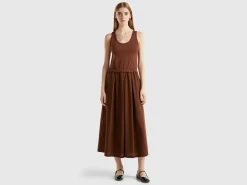 Cotton midi dress