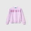 100% cotton sweatshirt with glittery logo