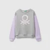 100% cotton sweatshirt with glittery logo