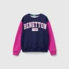 100% cotton sweatshirt with glittery logo