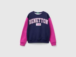 100% cotton sweatshirt with glittery logo