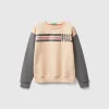 100% cotton sweatshirt with glittery logo