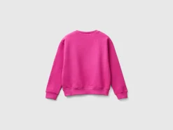 100% cotton sweatshirt with glittery logo