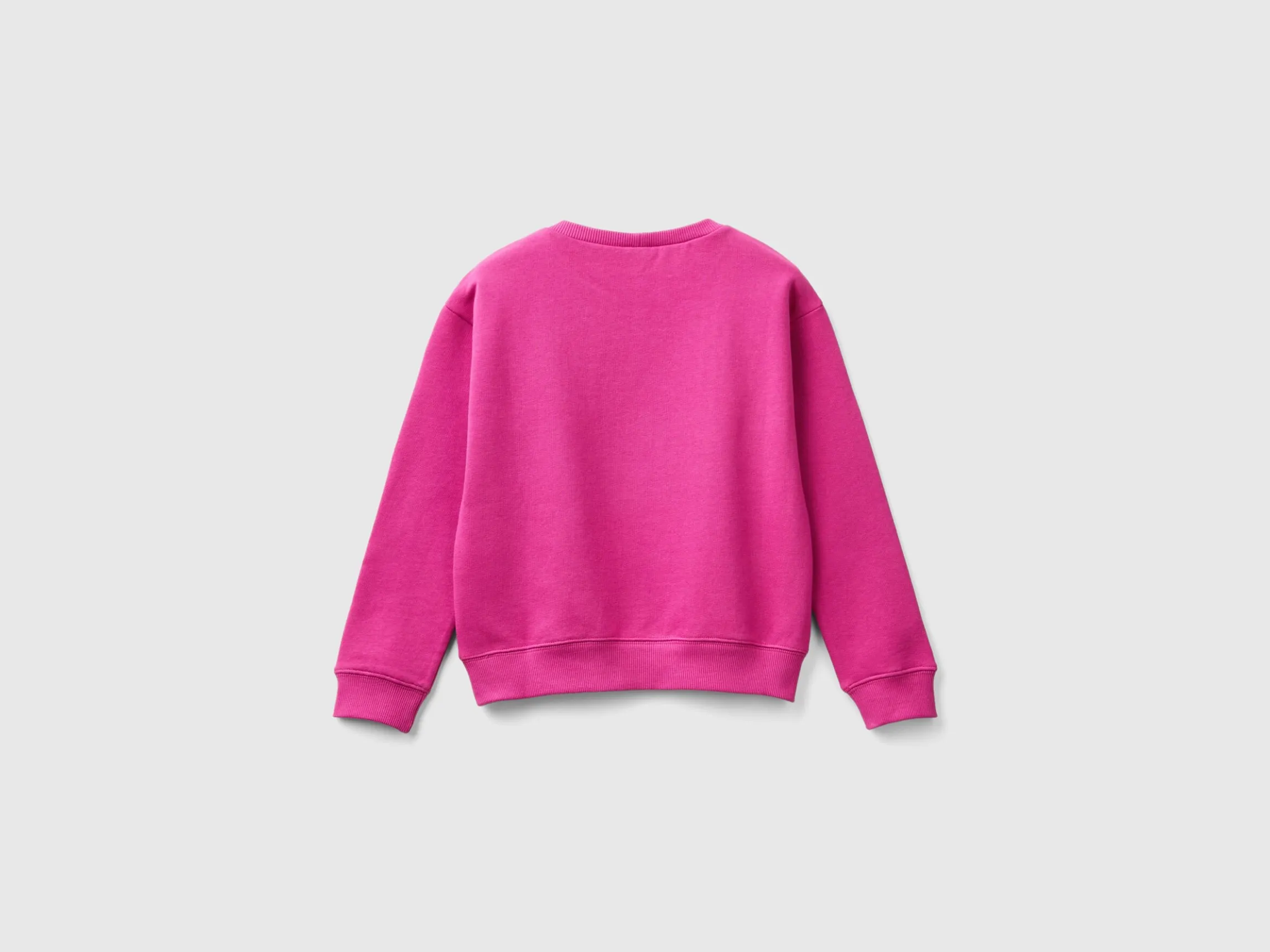 100% cotton sweatshirt with glittery logo