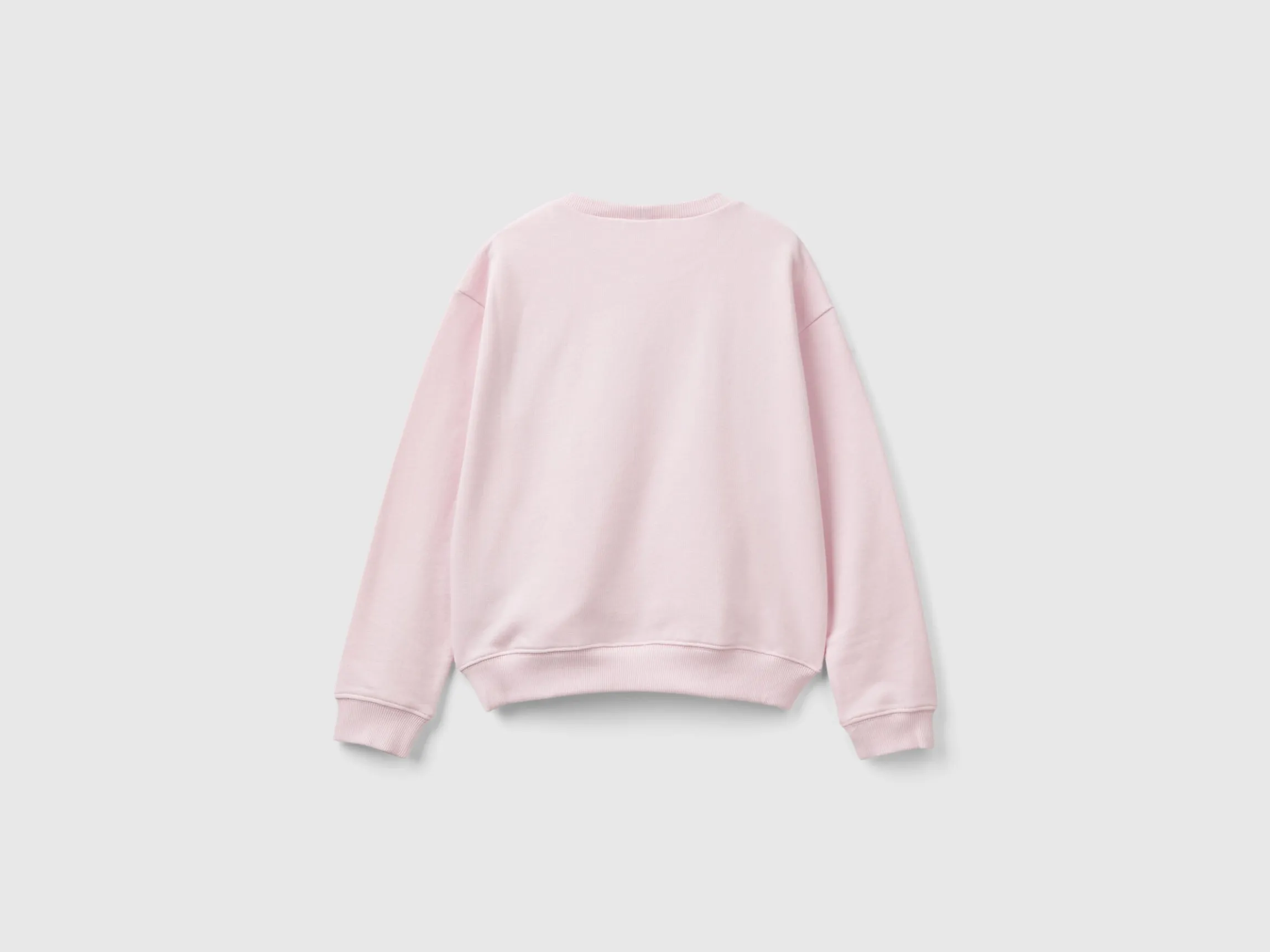 100% cotton sweatshirt with glittery logo