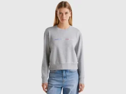 100% cotton sweatshirt with logo print