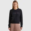 100% cotton sweatshirt with logo print
