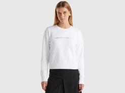 100% cotton sweatshirt with logo print