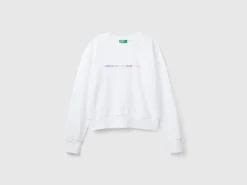 100% cotton sweatshirt with logo print