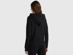 100% cotton sweatshirt with zip and hood