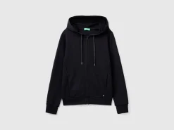 100% cotton sweatshirt with zip and hood