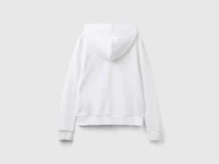 100% cotton sweatshirt with zip and hood