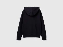 100% cotton sweatshirt with zip and hood