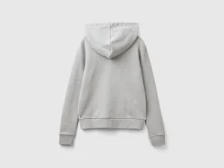 100% cotton sweatshirt with zip and hood