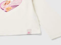 Cream Barbie t-shirt with glossy print
