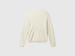 Crew neck cardigan in pure cotton