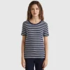 Crew neck striped t-shirt