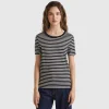 Crew neck striped t-shirt