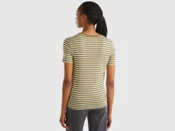 Crew neck striped t-shirt